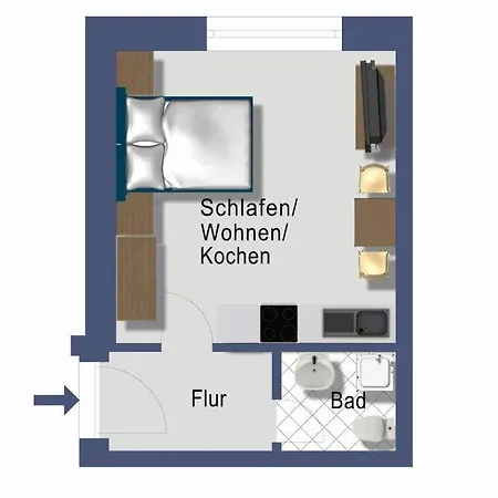 Appartementhaus Schleiblick アパートホテル 4*